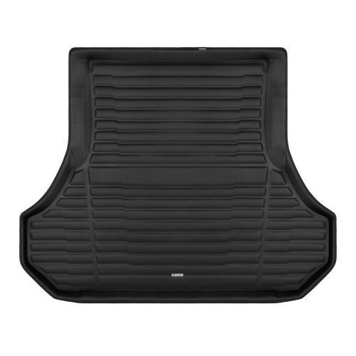 A set of black TuxMat trunk mats for Chrysler 300 models.