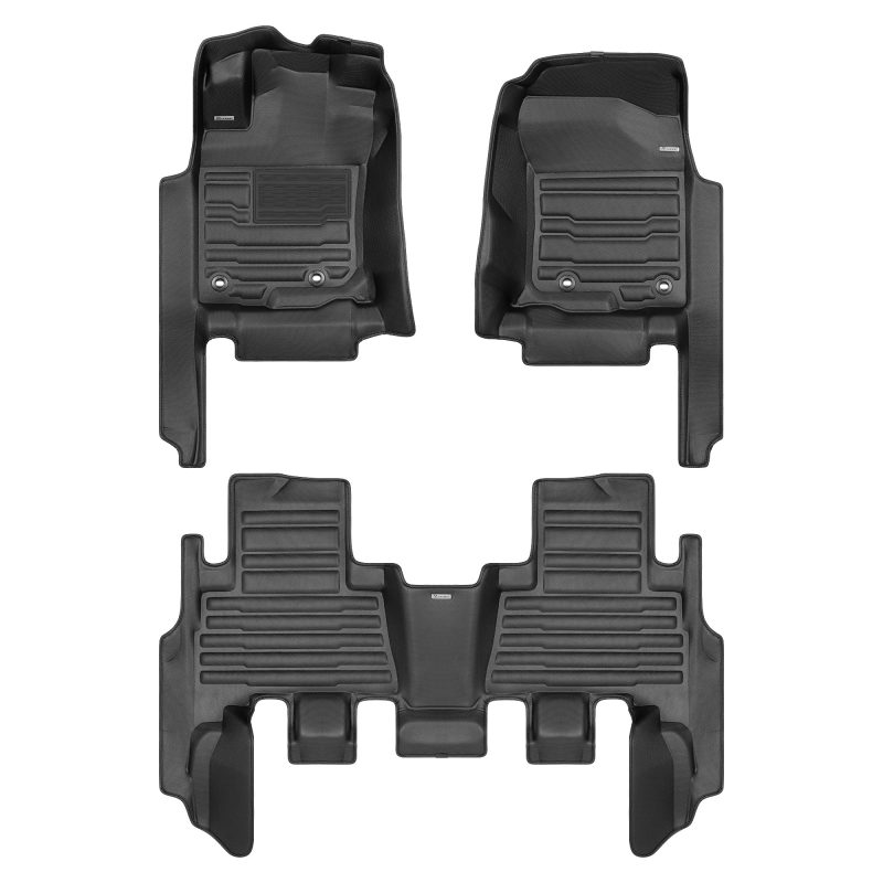 A set of black TuxMat car floor mats for Toyota 4Runner models.