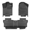 A set of black TuxMat car floor mats for Honda Passport models.