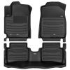 A set of black TuxMat car floor mats for Hyundai Accent models.