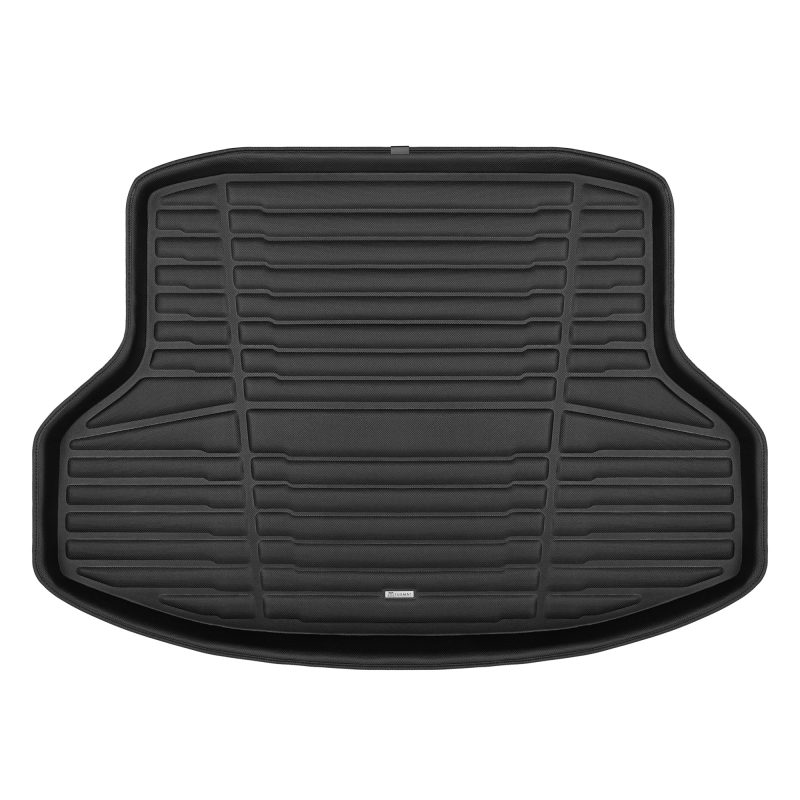 A set of black TuxMat trunk mats for Honda Insight models.