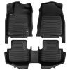 A set of black TuxMat car floor mats for Honda Insight models.