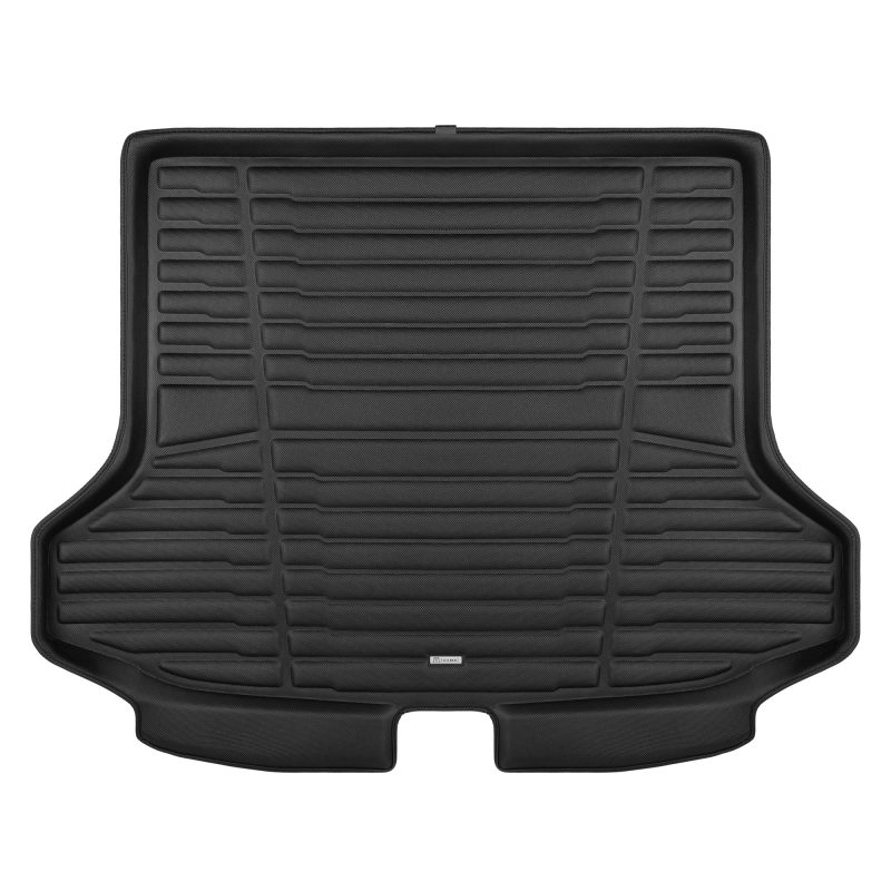 A set of black TuxMat trunk mats for Infiniti QX50 models.