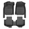 A set of black TuxMat car floor mats for Honda Accord models.