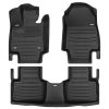 A set of black TuxMat car floor mats for Toyota RAV4 models.