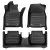 A set of black TuxMat car floor mats for Mazda 3 models.