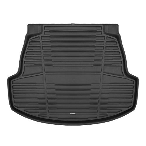 A set of black TuxMat trunk mats for Toyota Corolla models.