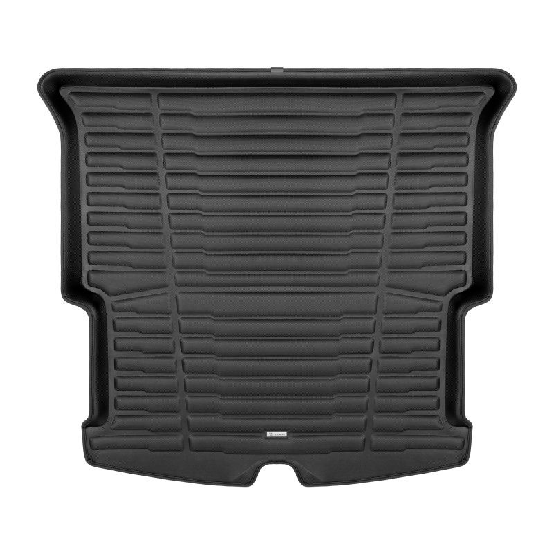 A set of black TuxMat trunk mats for Chevrolet Blazer models.