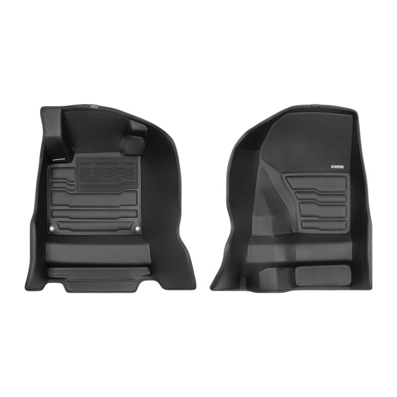 A set of black TuxMat car floor mats for Honda S2000 models.