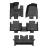 A set of black TuxMat car floor mats for Lincoln Aviator models.