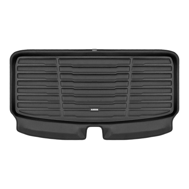 A set of black TuxMat trunk mats for Lincoln Aviator models.