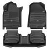 A set of black TuxMat car floor mats for Hyundai Ioniq models.