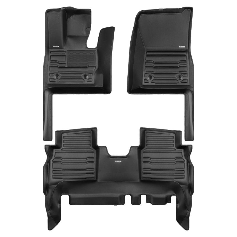 A set of black TuxMat car floor mats for Mercedes-Benz G-Class models.