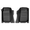 A set of black TuxMat car floor mats for Mazda MX-5 Miata models.