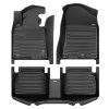 A set of black TuxMat car floor mats for Kia K5 models.