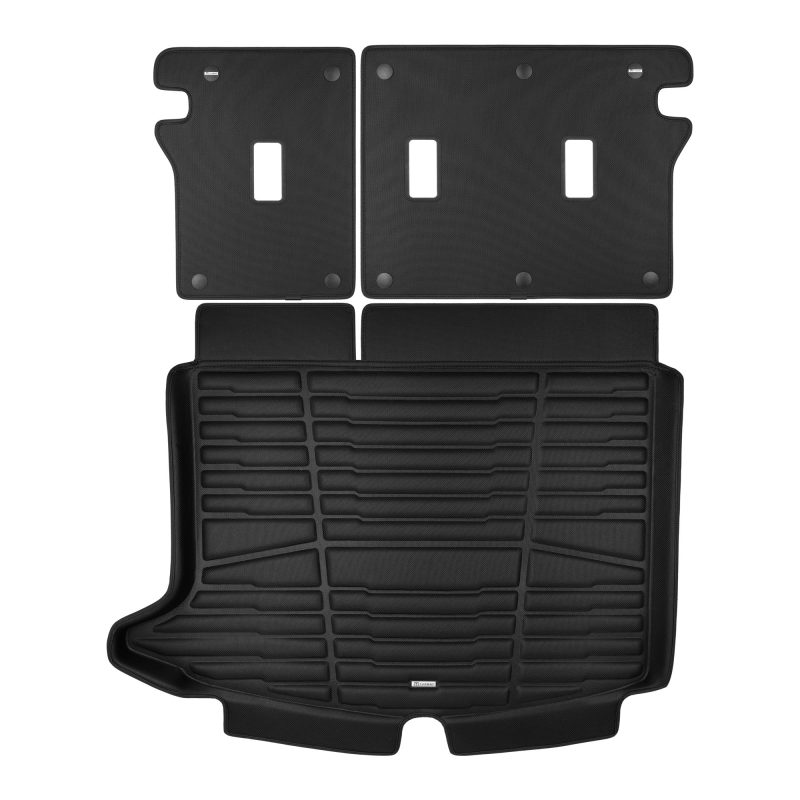 A set of black TuxMat trunk mats for Buick Encore GX models.