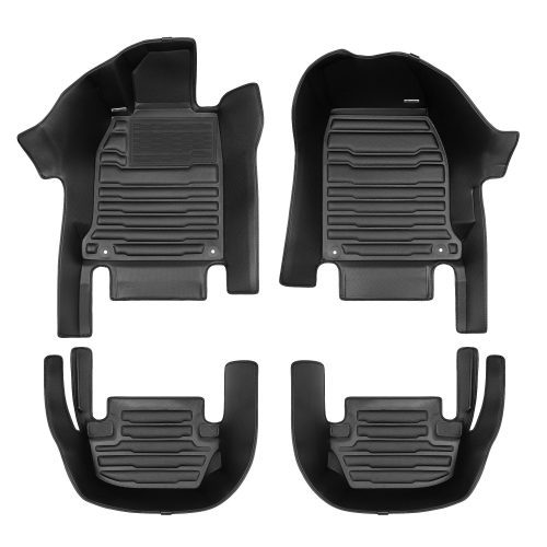 A set of black TuxMat car floor mats for Porsche 911 models.