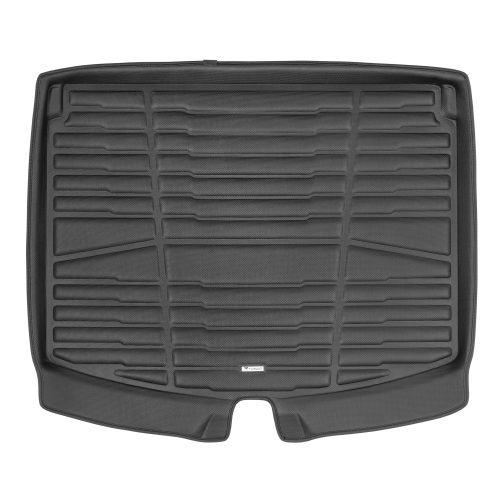 A set of black TuxMat trunk mats for Chevrolet TrailBlazer models.