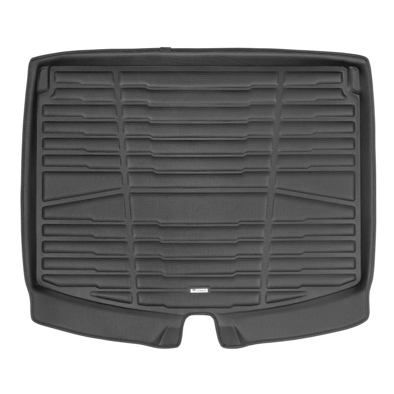 A set of black TuxMat trunk mats for Chevrolet TrailBlazer models.