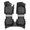 A set of black TuxMat car floor mats for Volkswagen Passat models.