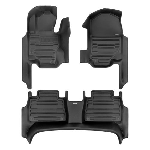 A set of black TuxMat car floor mats for Mercedes-Benz GLE models.