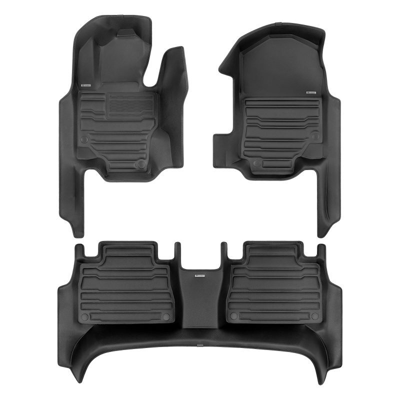 A set of black TuxMat car floor mats for Mercedes-Benz GLE models.