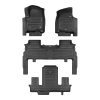 A set of black TuxMat car floor mats for Chevrolet Tahoe models.