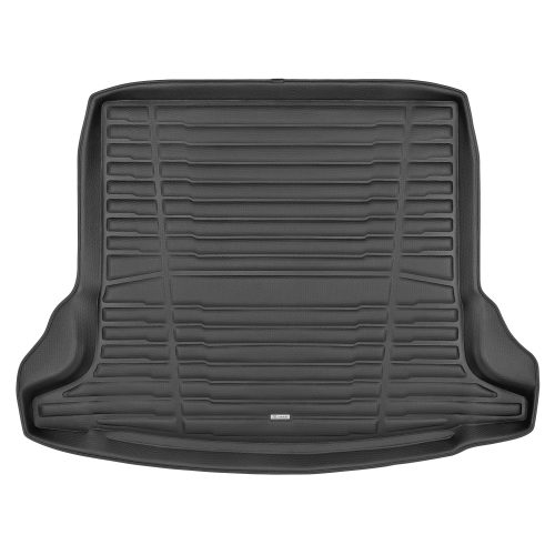 A set of black TuxMat trunk mats for Mercedes-Benz CLA models.