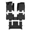 A set of black TuxMat car floor mats for Lincoln Aviator models.