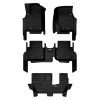 A set of black TuxMat car floor mats for Jeep Grand Cherokee L models.