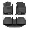 A set of black TuxMat car floor mats for Hyundai Tucson models.