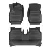 A set of black TuxMat car floor mats for Volkswagen ID.4 models.