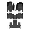 A set of black TuxMat car floor mats for Ford Explorer models.