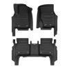 A set of black TuxMat car floor mats for Jeep Grand Cherokee 4xe models.