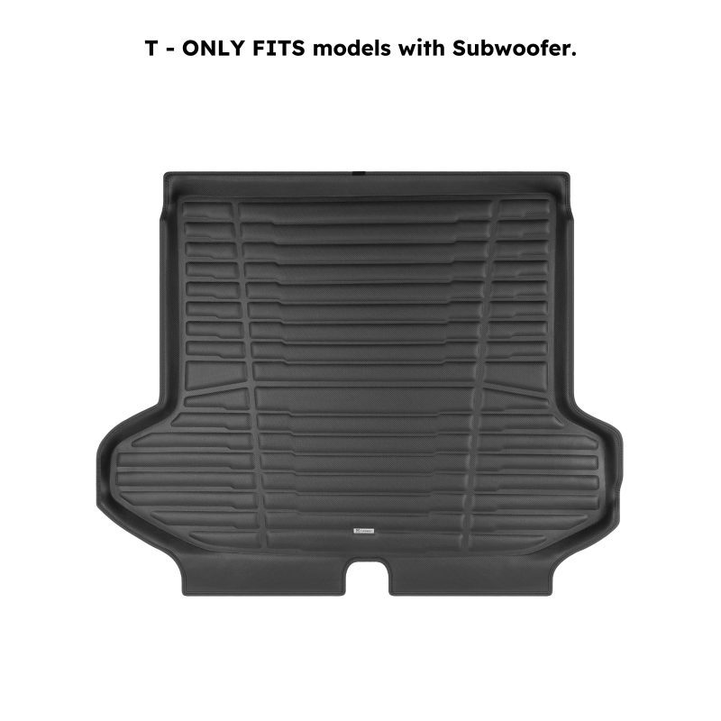 A set of black TuxMat trunk mats for Kia Sportage models.