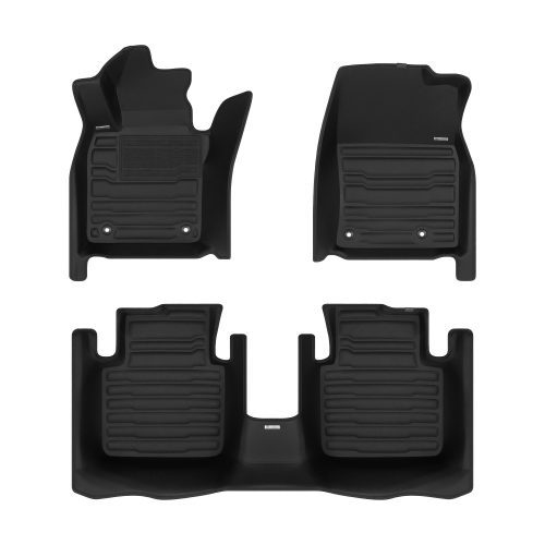 A set of black TuxMat car floor mats for Mazda CX-50 models.