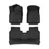 A set of black TuxMat car floor mats for Audi Q4 e-tron models.