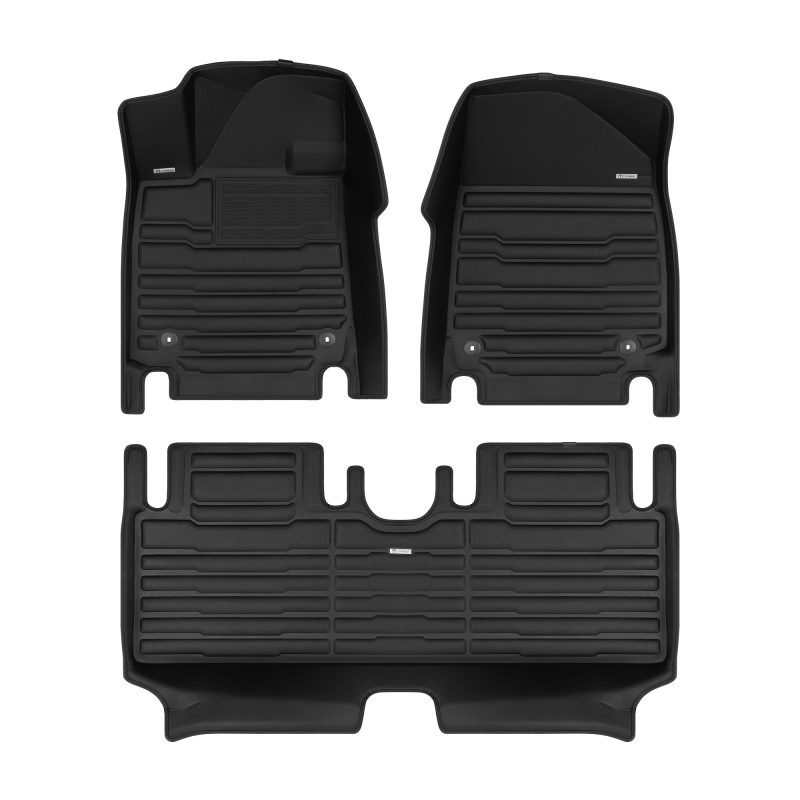 A set of black TuxMat car floor mats for Hyundai Ioniq 6 models.