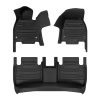 A set of black TuxMat car floor mats for Mercedes-Benz EQS models.