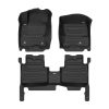 A set of black TuxMat car floor mats for Lincoln Corsair models.