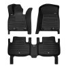 A set of black TuxMat car floor mats for Genesis GV80 models.