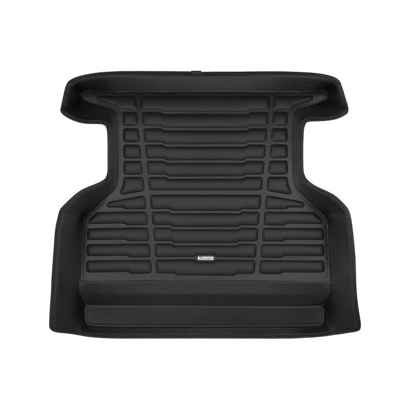 A set of black TuxMat trunk mats for GMC Hummer models.