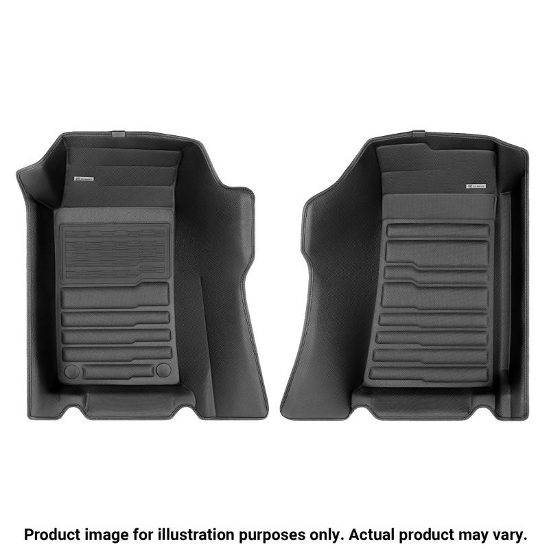 A set of black TuxMat car floor mats for Lamborghini Aventador models.