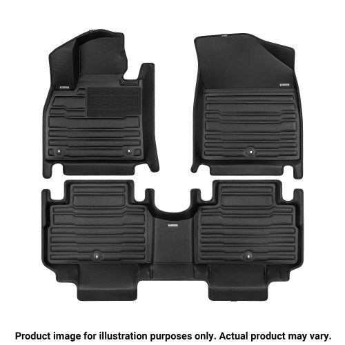 A set of black TuxMat car floor mats for Mazda CX-90 models.