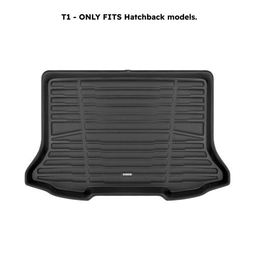 A set of black TuxMat trunk mats for Mercedes-Benz A-Class models.